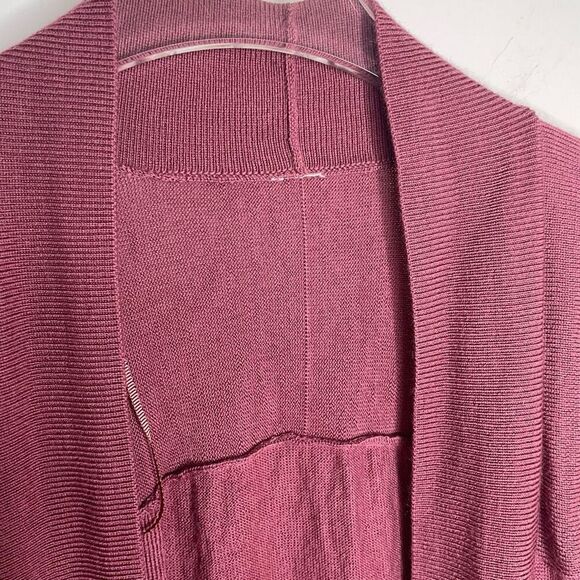 Lululemon Mauve Pink Blissful Zen Sweater Cardigan Knit Merino Size Medium M ? - Picture 6 of 7